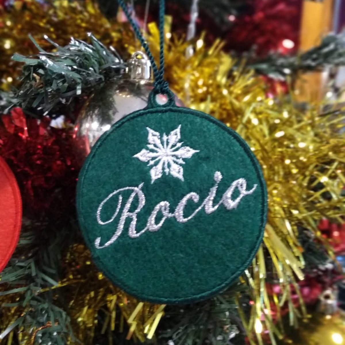 Bola de Navidad Bordada